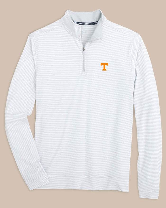 Tennessee Vols Cruiser Micro-Stripe Heather Quarter Zip C_Outerwear Southern Tide