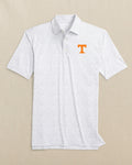 The front view of the Southern Tide Tennessee Vols Driver Gameplay Polo by Southern Tide - Classic White