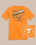 The back view of the Tennessee Vols Gameday Fly Reel T-Shirt by Southern Tide - Rocky Top Orange