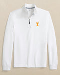 The front view of the Southern Tide Tennessee Vols Schooner Quarter Zip by Southern Tide - Classic White