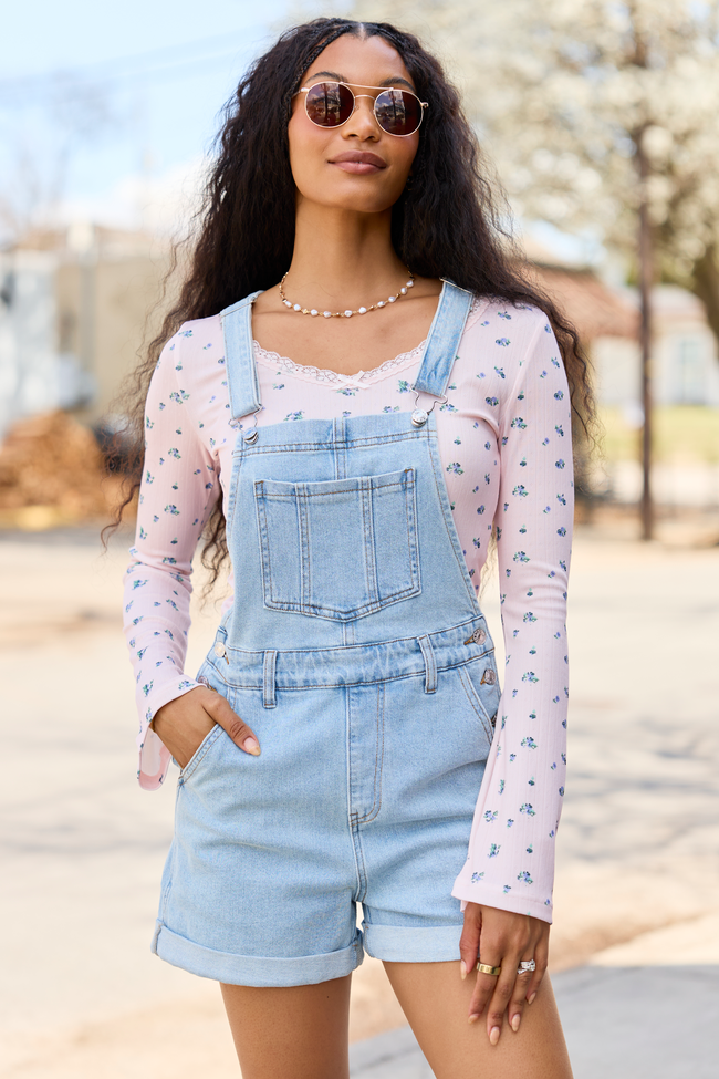 Tessa Light Wash Denim Overalls FINAL SALE