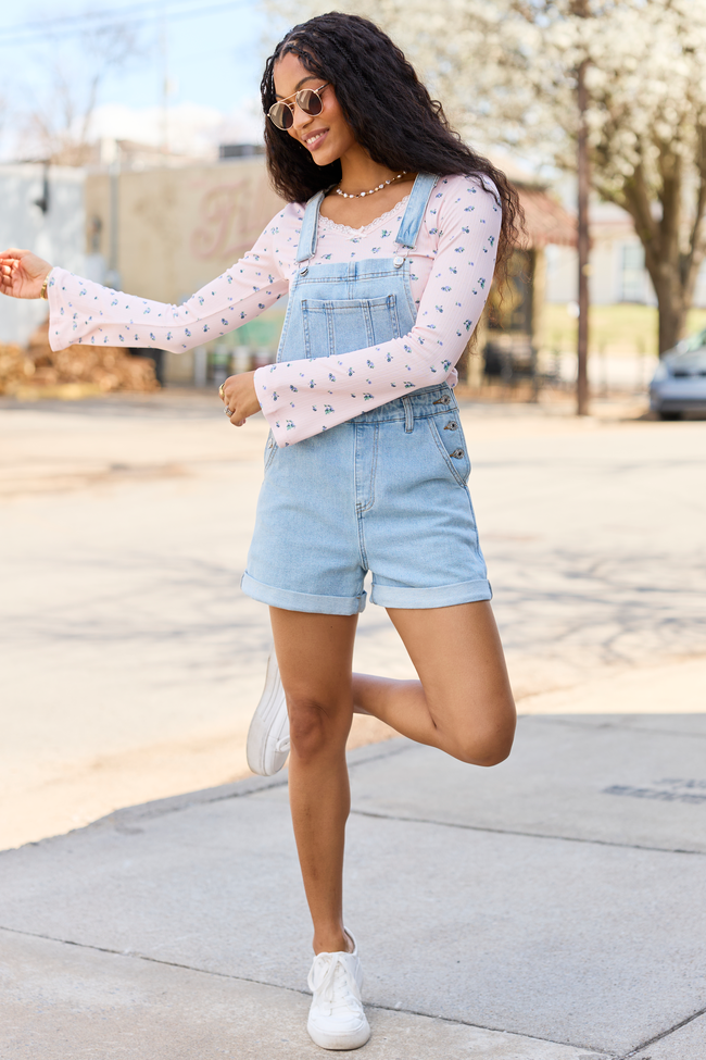 Tessa Light Wash Denim Overalls FINAL SALE