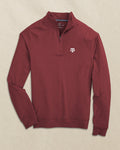 The front view of the Southern Tide Texas A&M Aggies Cruiser Quarter Zip by Southern Tide - Heather Chianti