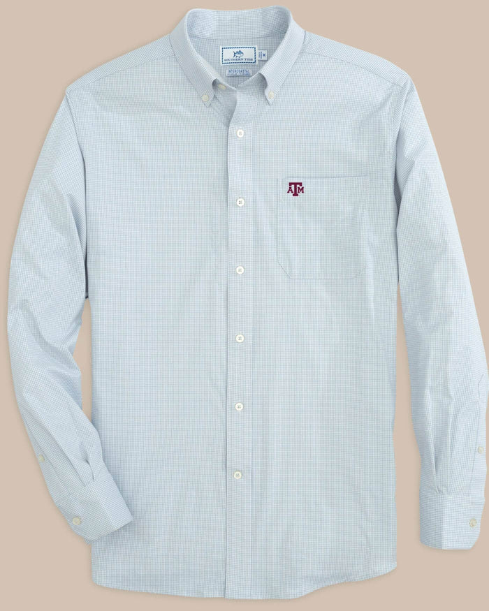 Texas A&M Aggies Gingham Button Down Shirt C_Sportshirts Southern Tide