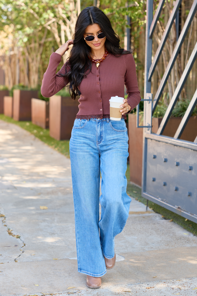 The Perfect Pair Wide Leg Medium Wash Jeans