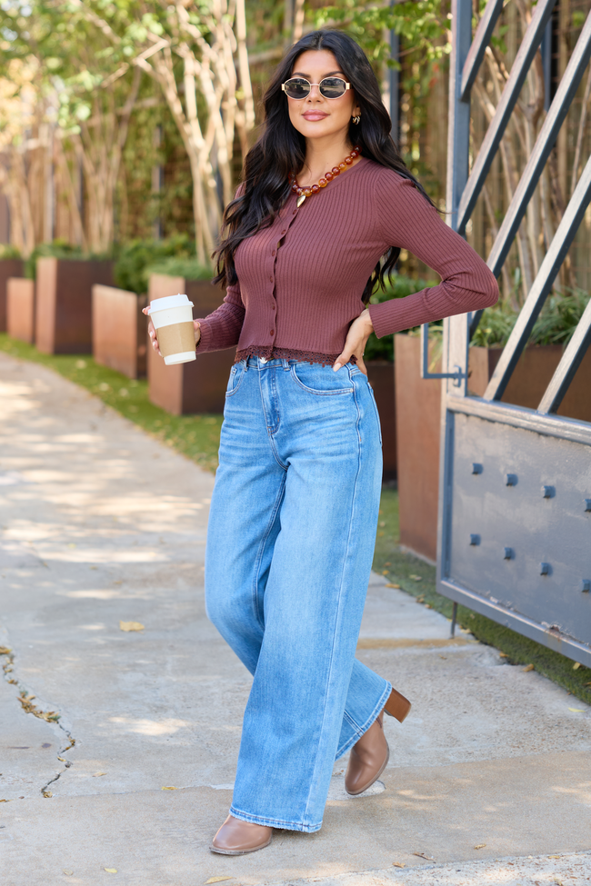 The Perfect Pair Wide Leg Medium Wash Jeans