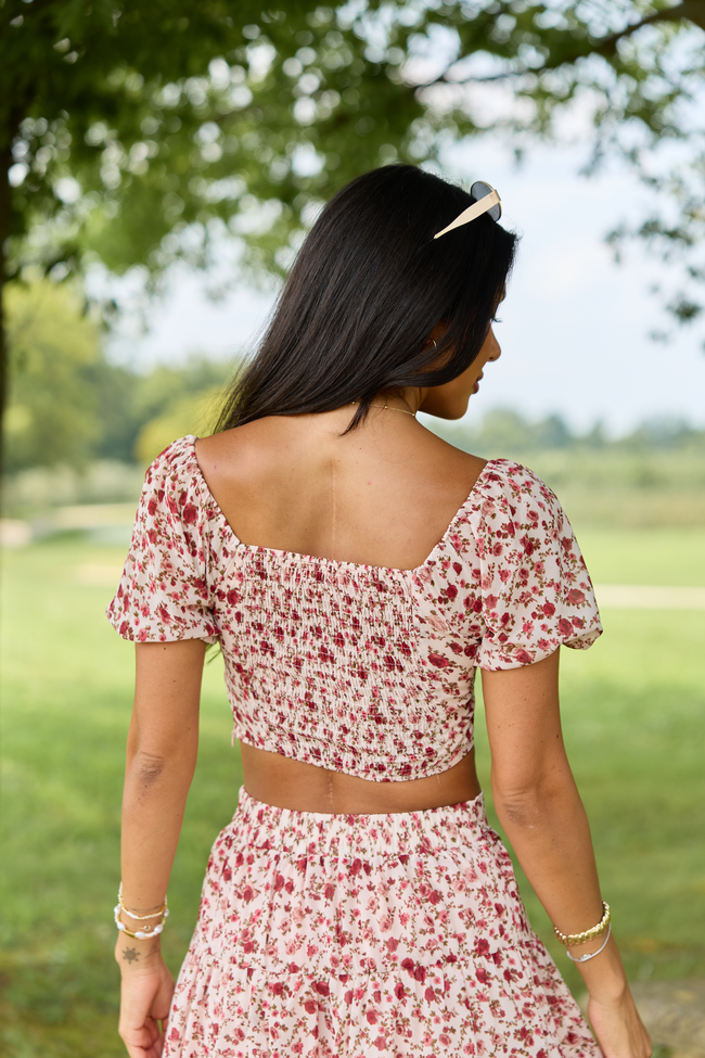 The Same Hymn Off The Shoulder Top And Skirt Set