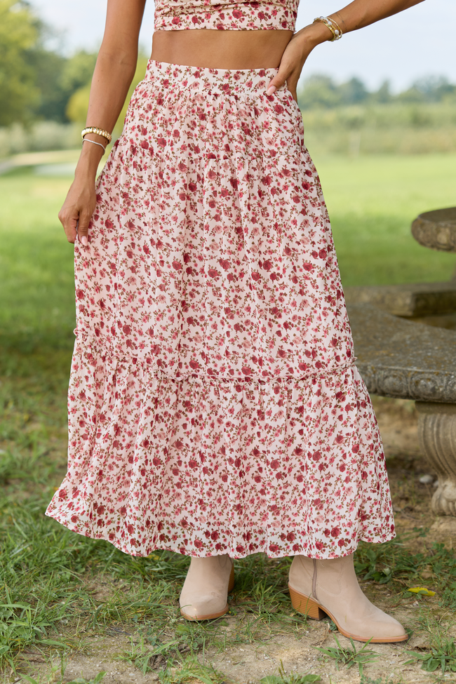 The Same Hymn Off The Shoulder Top And Skirt Set