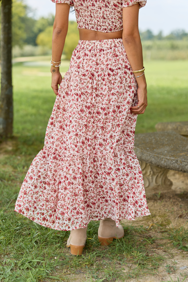 The Same Hymn Off The Shoulder Top And Skirt Set