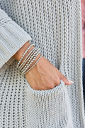 The Silver Stack Beaded Bracelet Set