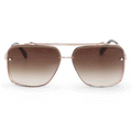 TopFoxx Bella Coffee - Tangle Free Aviator Sunglasses