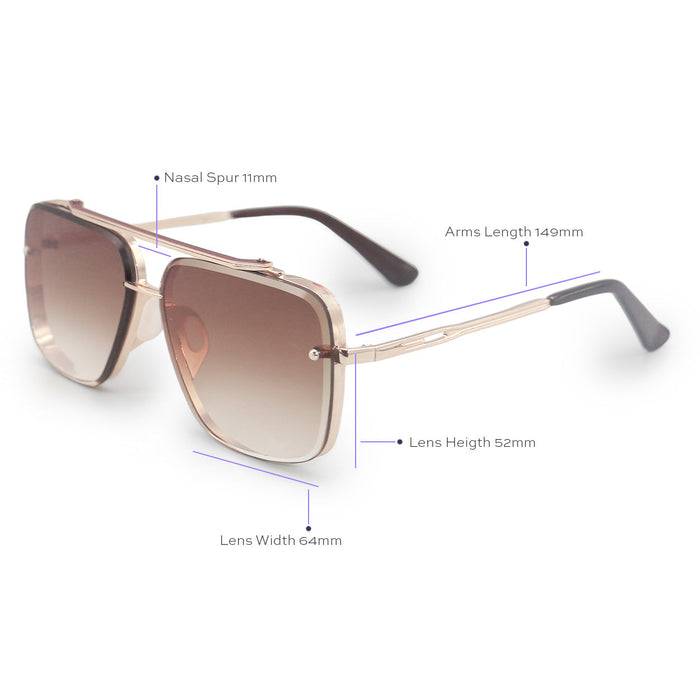TopFoxx Bella Coffee - Tangle Free Sunglasses