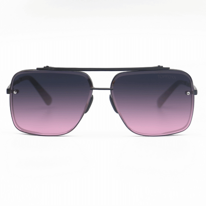 TopFoxx Bella Faded Purple and Pink - Tangle Free Aviator Sunglasses