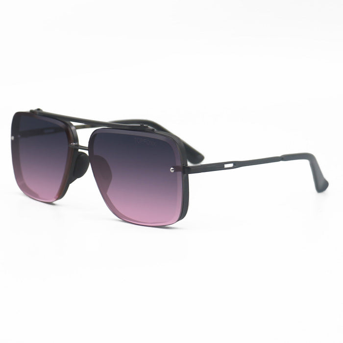 TopFoxx Bella Faded Purple and Pink - Tangle Free Aviator Sunglasses