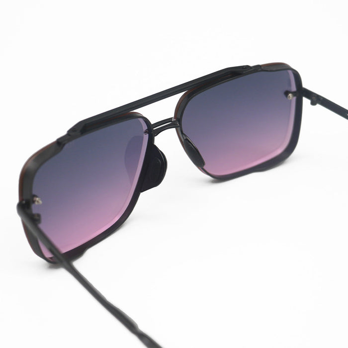 TopFoxx Bella Faded Purple and Pink - Tangle Free Aviator Sunglasses