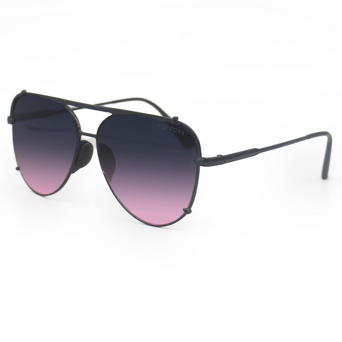 TopFoxx Cristina - Tangle Free - Faded Purple & Pink Aviator Sunglasses