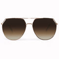 TopFoxx Farrah - Brown Tangle Free Aviator Sunglasses