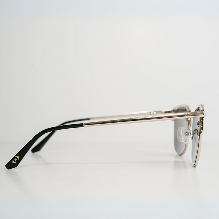 TopFoxx Grady White Gold Sunglasses