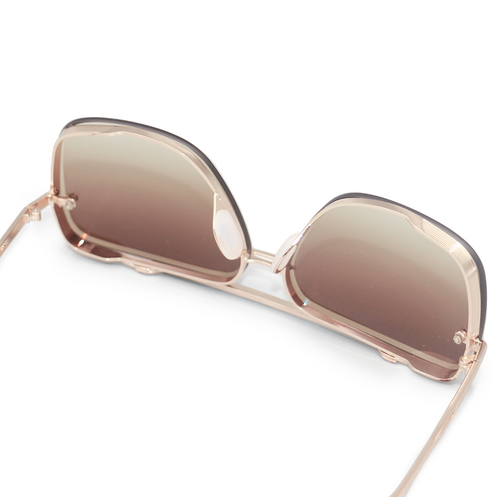 TopFoxx Smaller Bella Coffee - Tangle Free Aviator Sunglasses