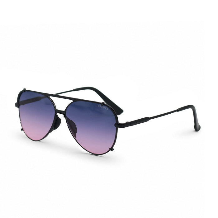 TopFoxx Smaller Cristina - Tangle Free - Faded Purple & Pink Aviator Sunglasses