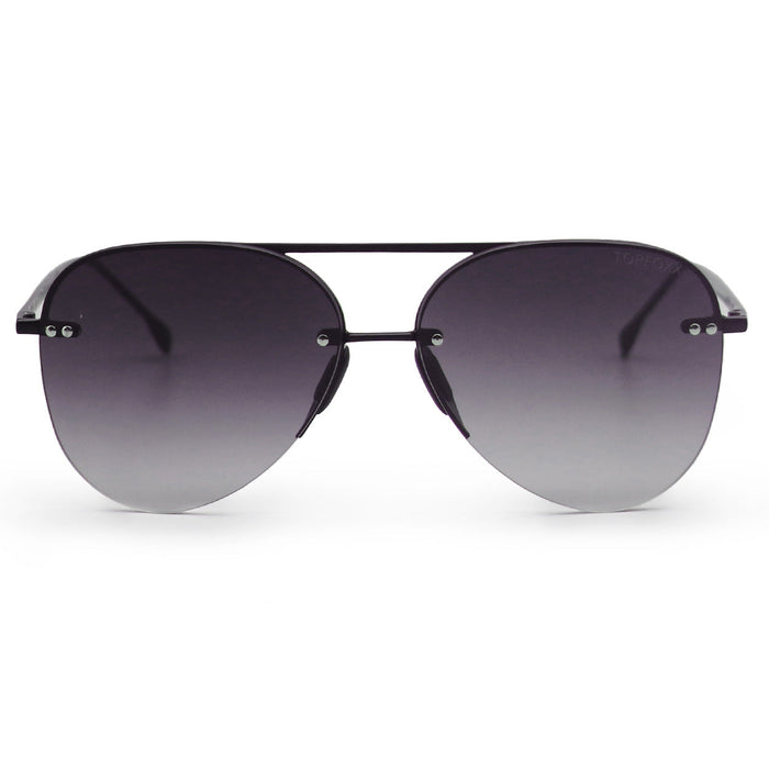 TopFoxx Smaller Megan 2 Faded Black - Tangle Free Aviator Sunglasses