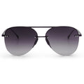 TopFoxx Smaller Megan 2 Faded Black - Tangle Free Aviator Sunglasses
