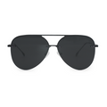 TopFoxx Smaller Megan 2 Jet Black- Aviator Sunglasses