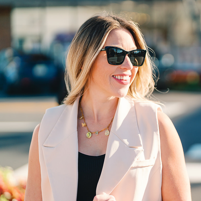 TopFoxx Toni Midnight Black Sunglasses
