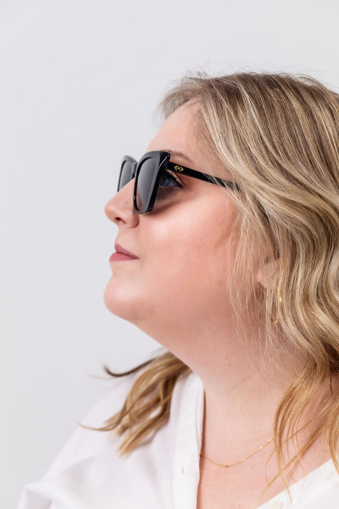 TopFoxx Toni Midnight Black Sunglasses