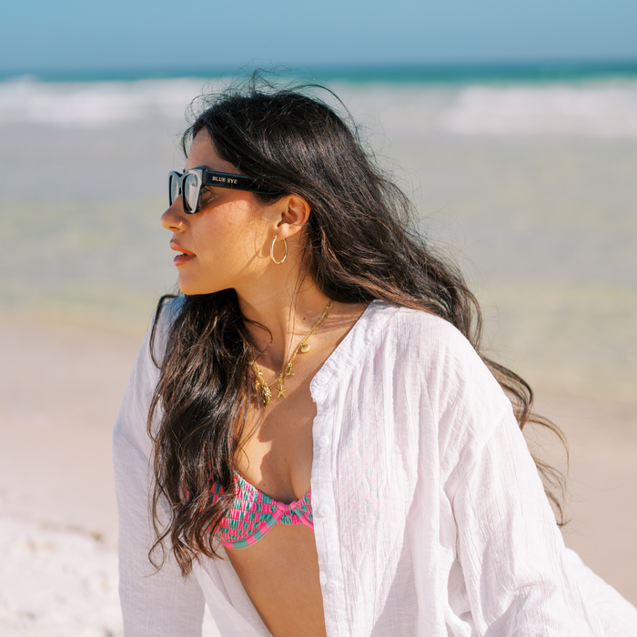TopFoxx Vivian Midnight Black Sunglasses
