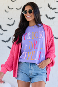 Trick Or Treat Violet Graphic Tee