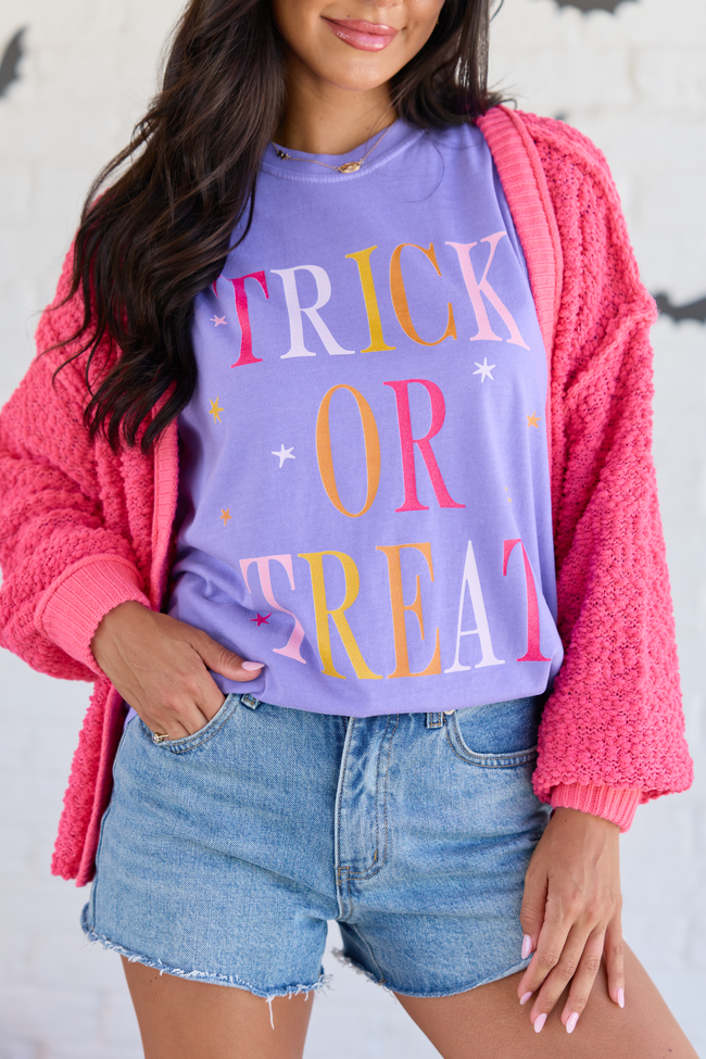 Trick Or Treat Violet Graphic Tee