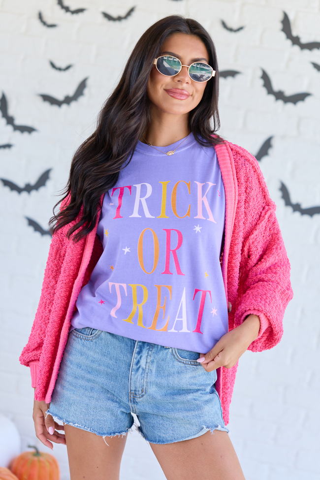 Trick Or Treat Violet Graphic Tee