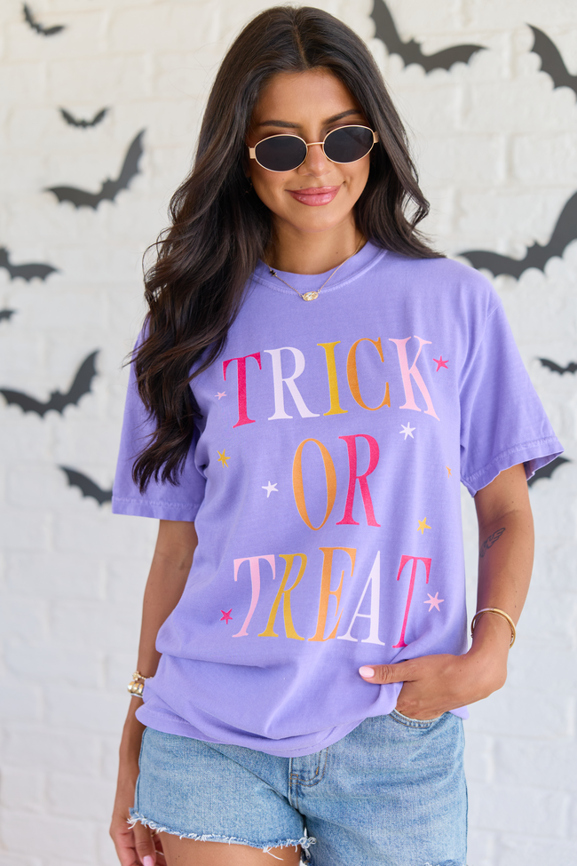 Trick Or Treat Violet Graphic Tee