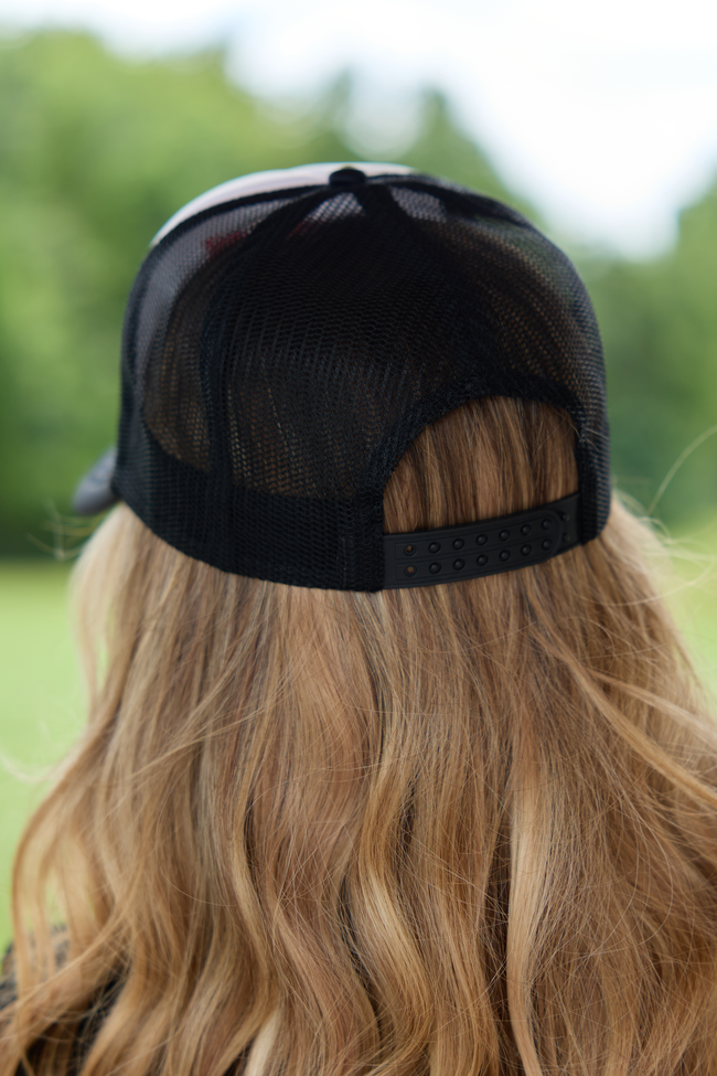 Trick Or Treat White/Black Embroidered Trucker Hat