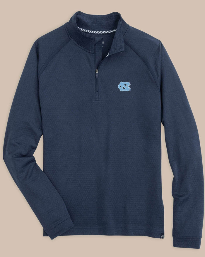 UNC Tar Heels Scuttle Heather Quarter Zip C_Outerwear Southern Tide