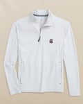 The front view of the Southern Tide USC Gamecocks Avondale Jacket by Southern Tide - Platinum Grey