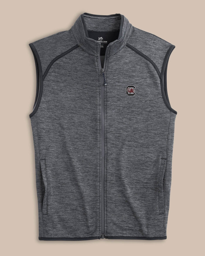 USC Gamecocks Baybrook Heather Vest C_Outerwear Southern Tide