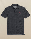 The front view of the Southern Tide USC Gamecocks Driver Gameplay Polo by Southern Tide - Black