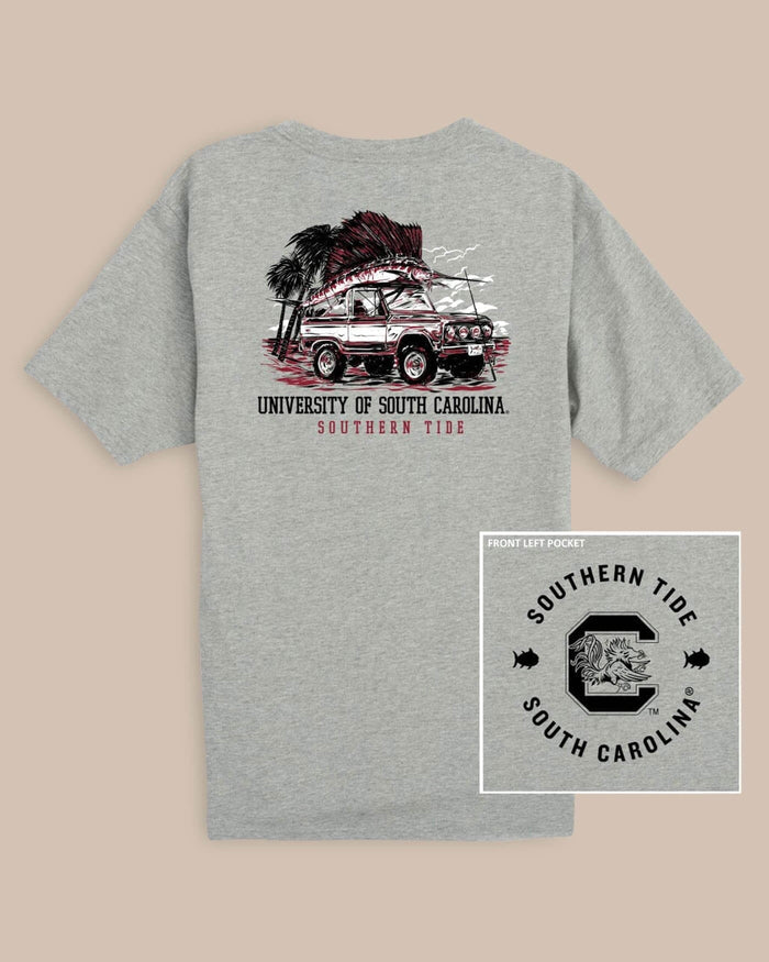 USC Gamecocks Trophy Catch Heather T-Shirt C_T-Shirts Southern Tide