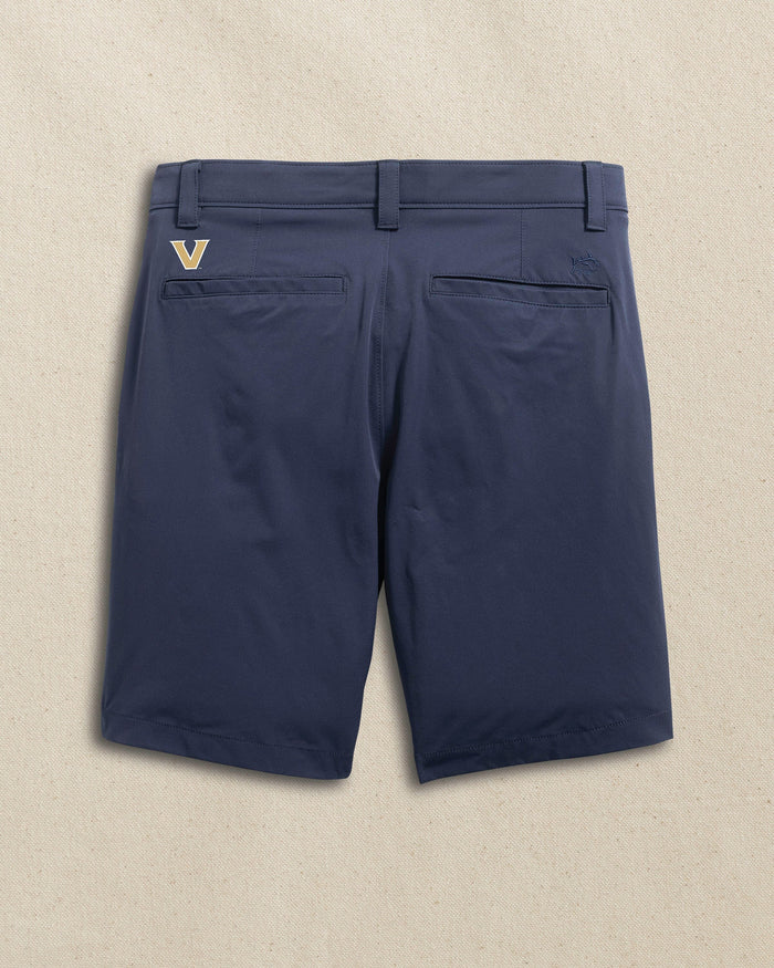The back view of the Southern Tide Vanderbilt Commodores brrr°®-die 8" Performance Short by Southern Tide - True Navy