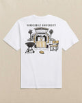 The back view of the Southern Tide Vanderbilt Commodores Stadium View Short Sleeve T-Shirt by Southern Tide - Classic White