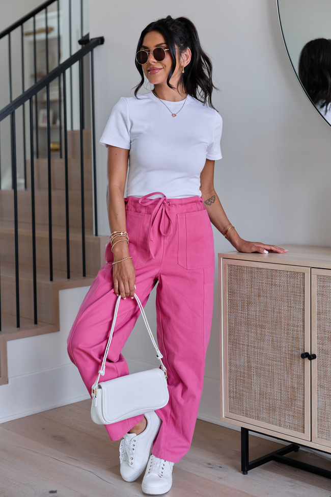 Vesper Red Pull-On Wide Leg Pants FINAL SALE