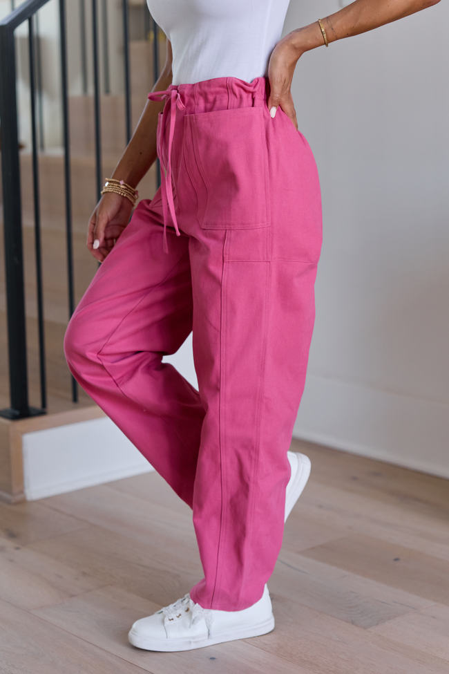 Vesper Red Pull-On Wide Leg Pants FINAL SALE