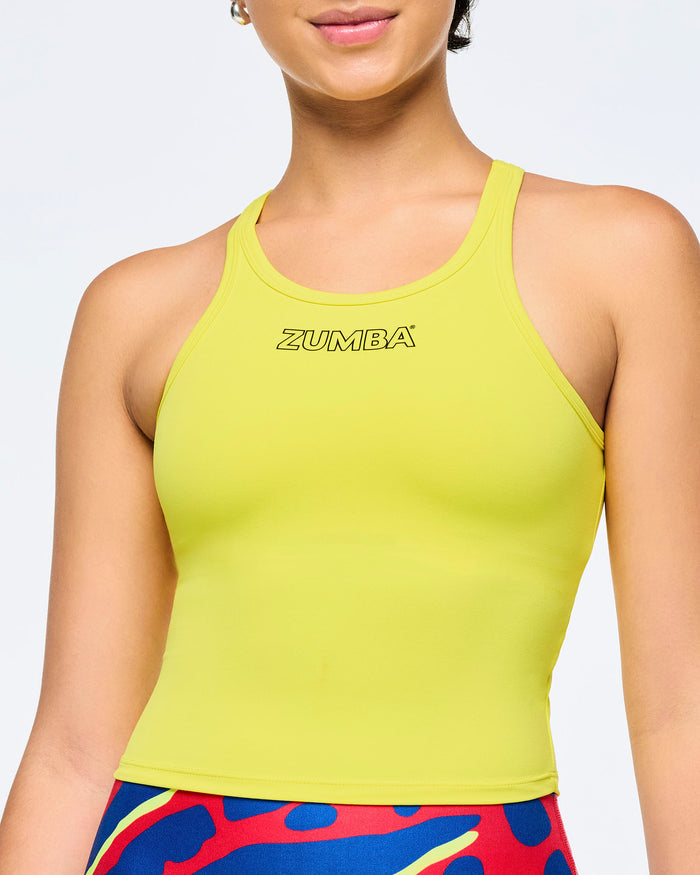 Lemon # Victory Cami Tank With Shelf Bra