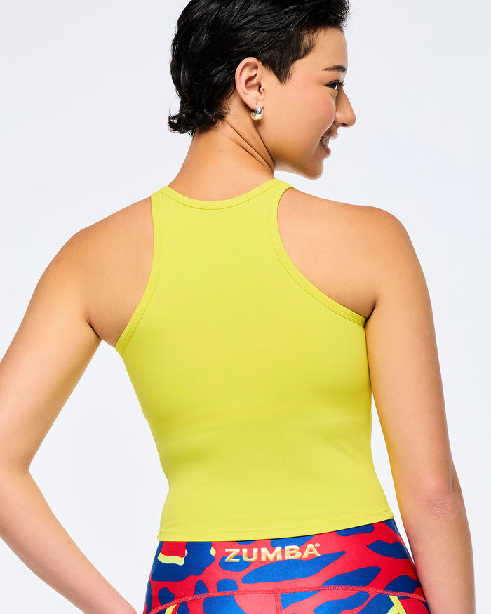 Lemon # Victory Cami Tank With Shelf Bra