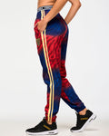 Red/Blue # Victory Double Waisted Slouch Woven Pants