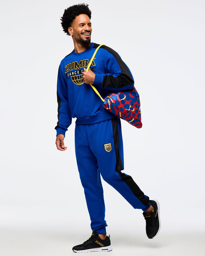 Surfs Up Blue # Victory Long Sleeve Pullover Sweatshirt