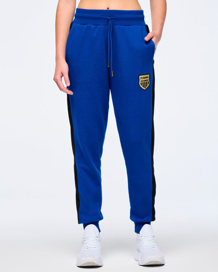 Surfs Up Blue # Victory Sweatpants With Mesh Side Inserts