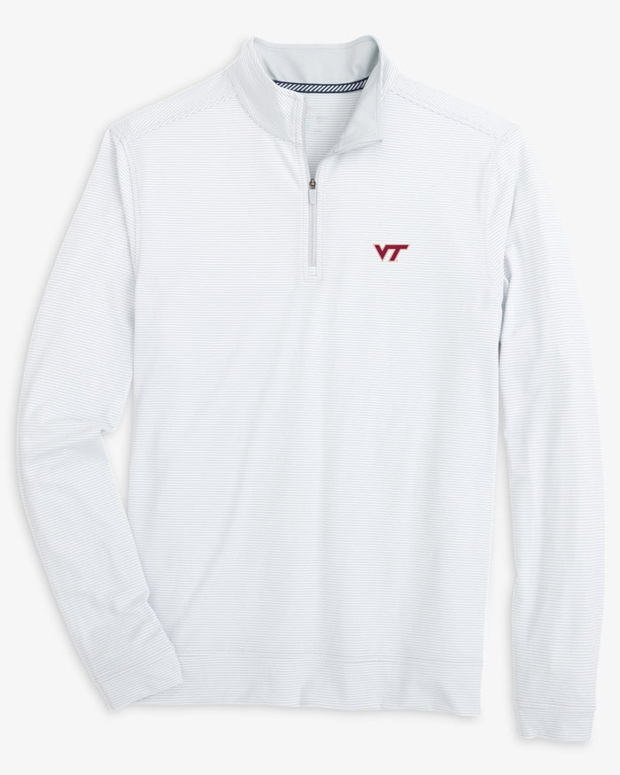 Virginia Tech Hokies Cruiser Micro-Stripe Heather Quarter Zip